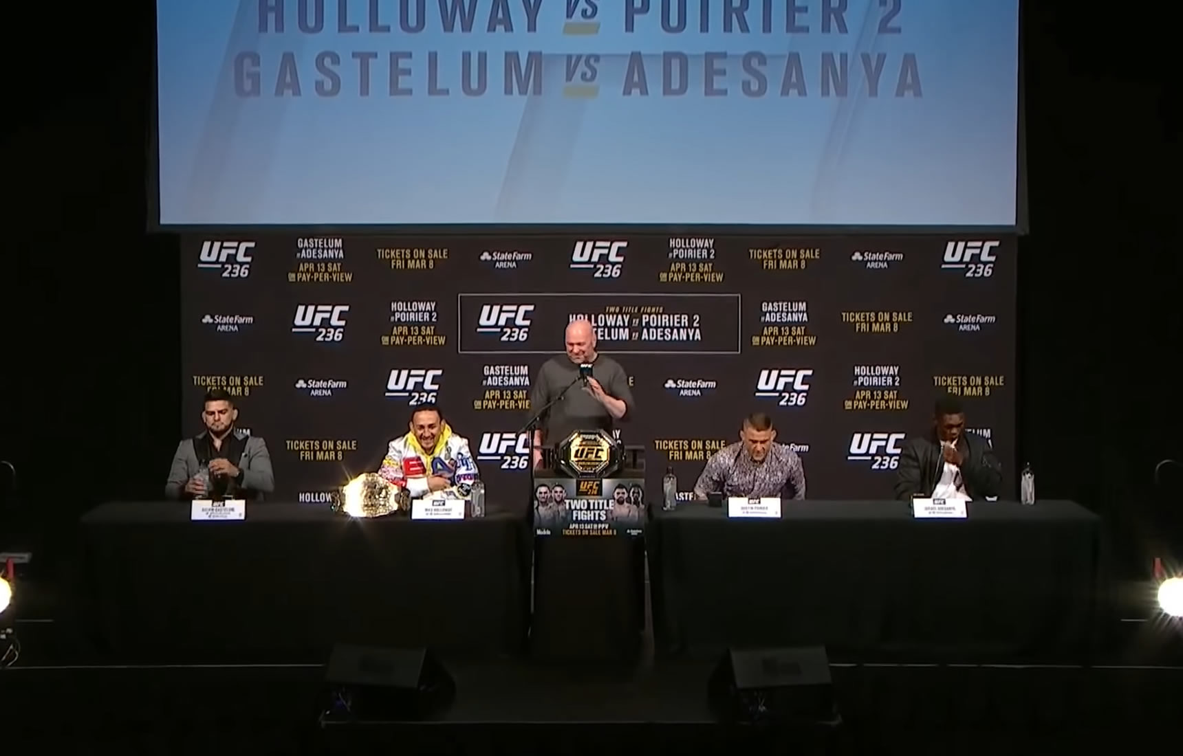 Konferencja prasowa UFC 236