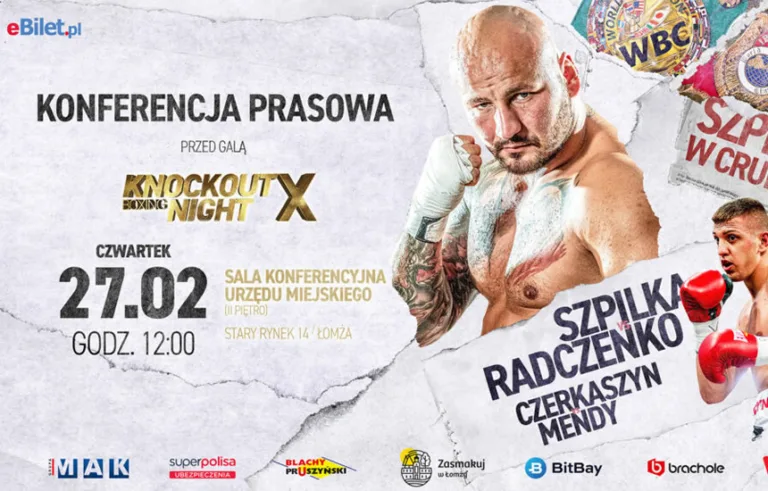 Knockout Boxing Night X konferencja