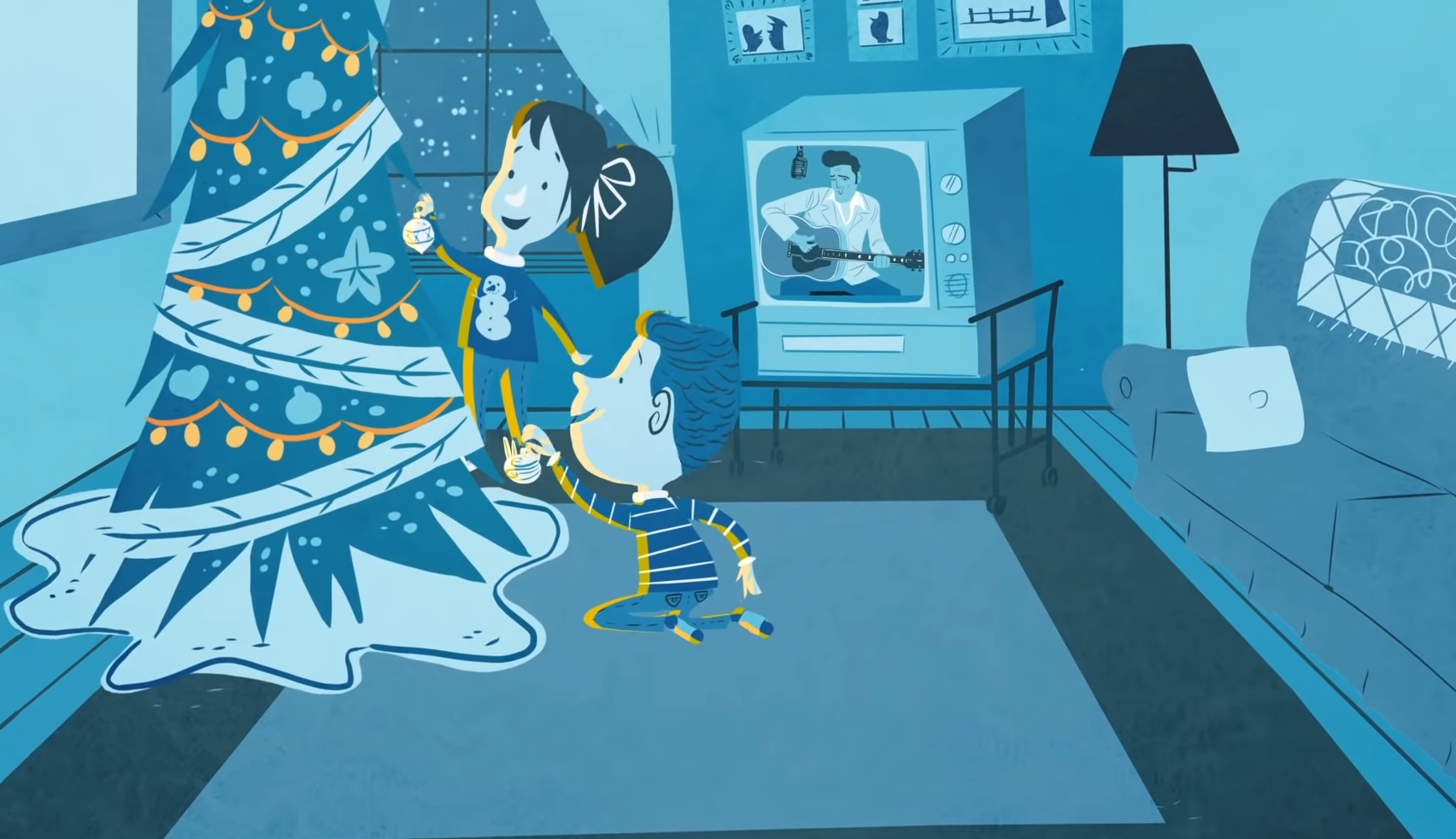 20201208_elvis Fot. kadr z teledysku "Blue Christmas"