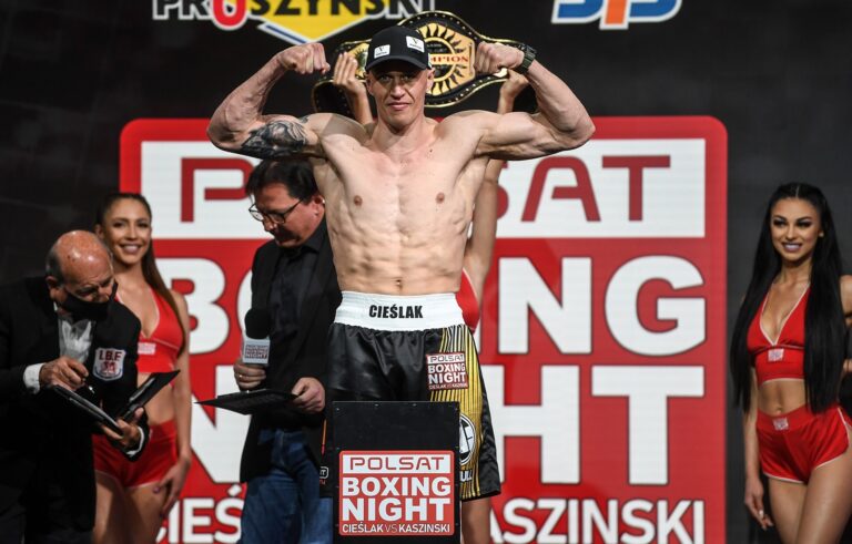 Cieślak vs Kaszinski wyniki ważenia