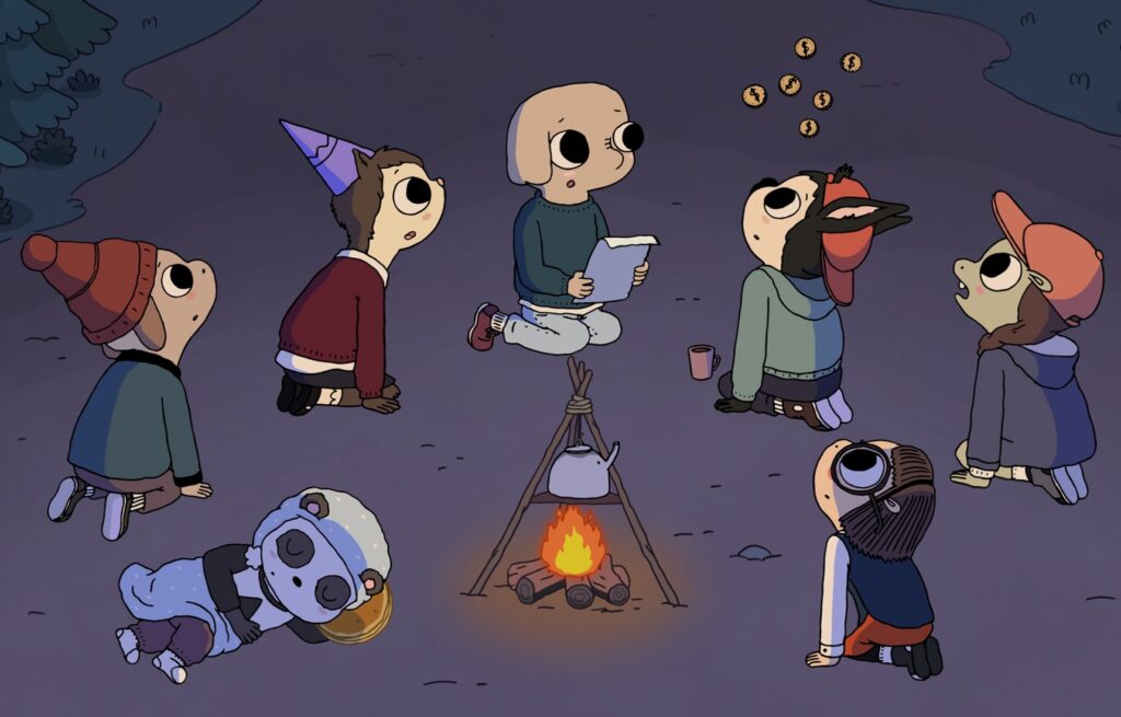 Obóz na wyspie Cartoon