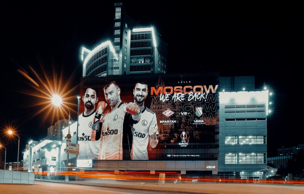 kampania billboardowa Legii Moskwy