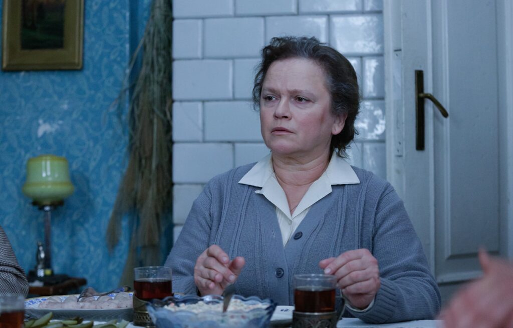 Katarzyna Figura na chrzcinach