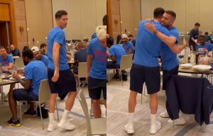 Robert Lewandowski przywitał się