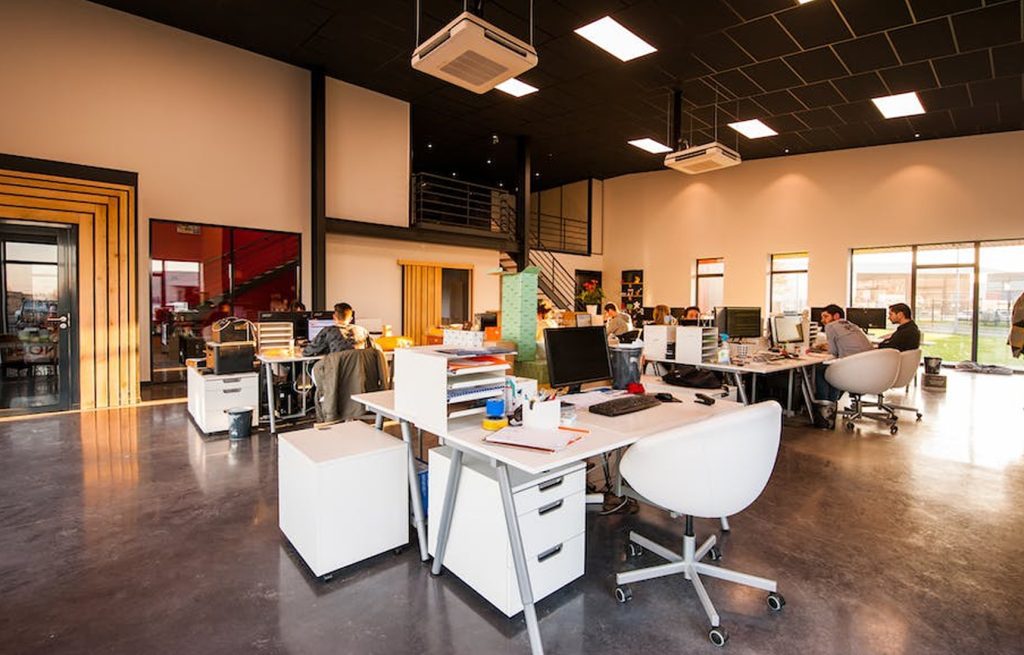 projekt biura parterowego