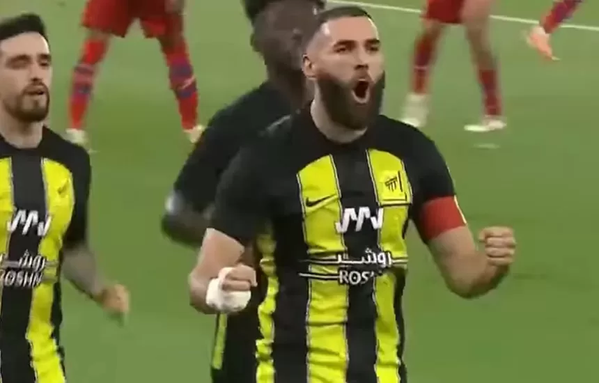 Karim Benzema hat-trick Ittihad