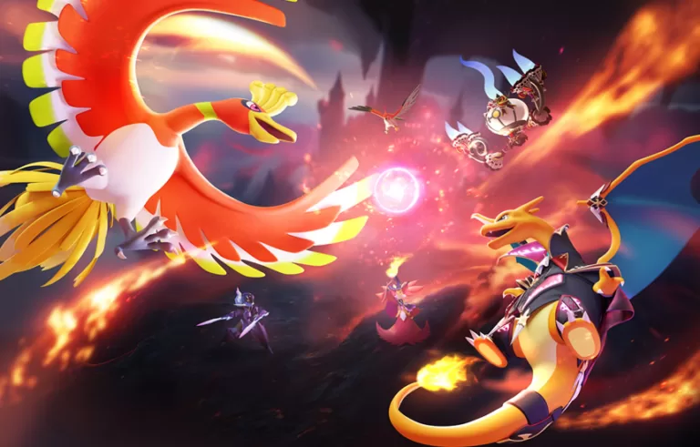 Pokemon Ho-Oh Soars