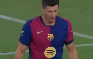 Gole Lewandowskiego Barcelona Milan