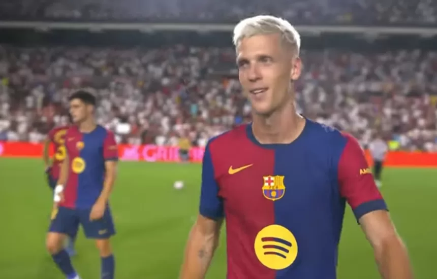 Dani Olmo Barcelona debiut