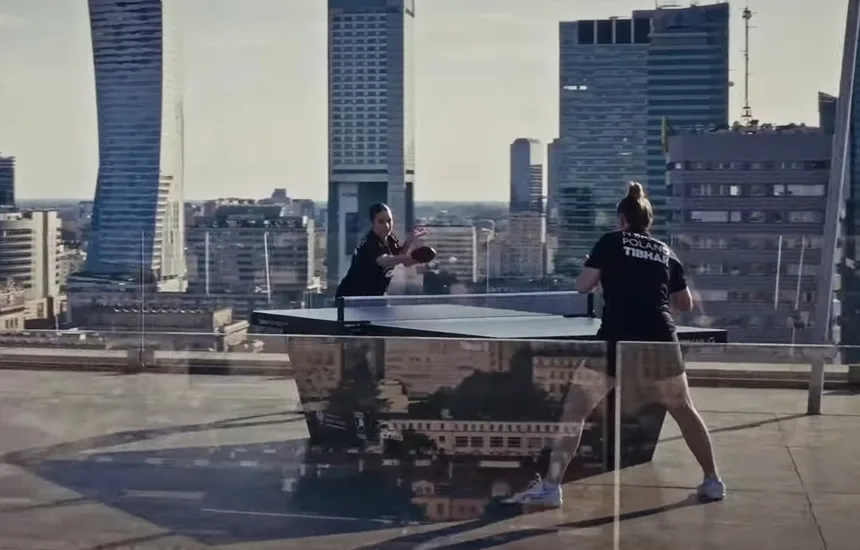 Mierz wysoko tenis stołowy