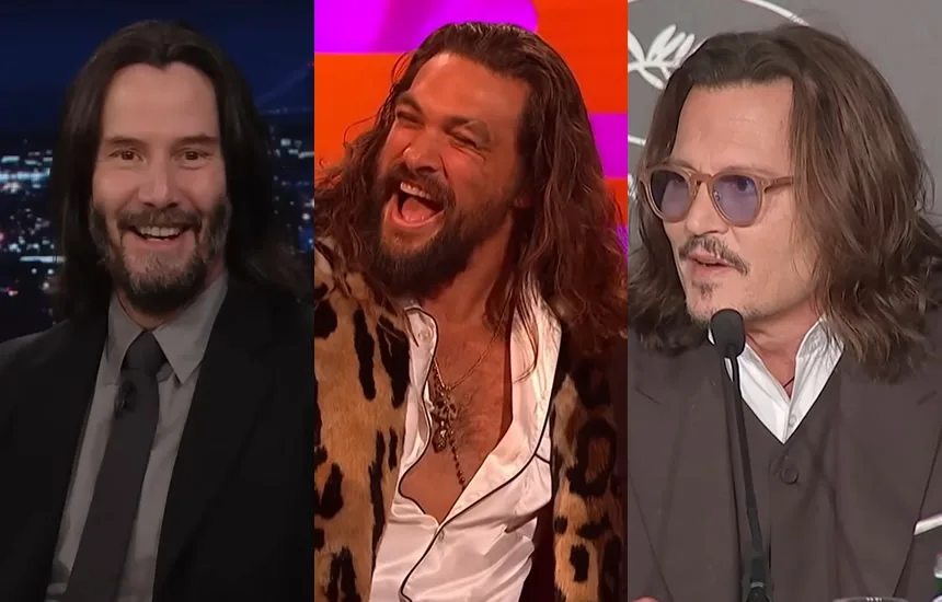 aktorzy z długimi włosami