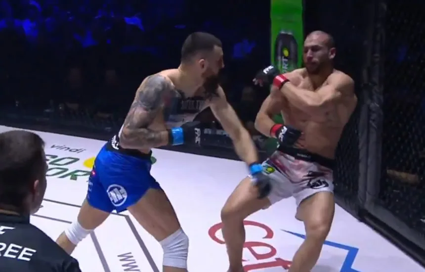 Cezary Oleksiejczuk noakutuje Toma Breese'a na gali FNC 21