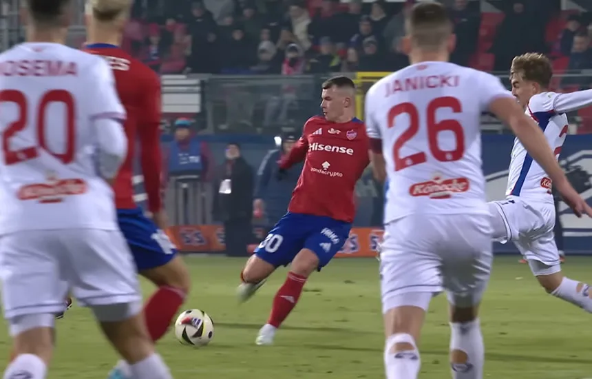 Raków Częstochowa pokonał Górnik Zabrze w meczu Ekstraklasy.