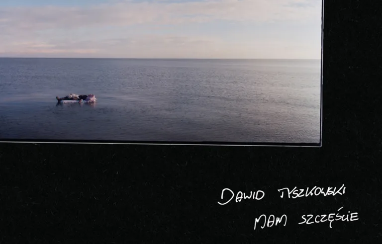 Okładka albumu Dawida Tyszkowskiego - Mam szczęście.