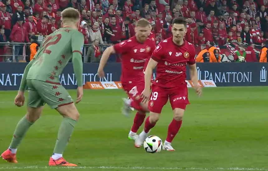 Widzew Łódź przegrał z Jagiellonią Białystok w meczu Ekstraklasy