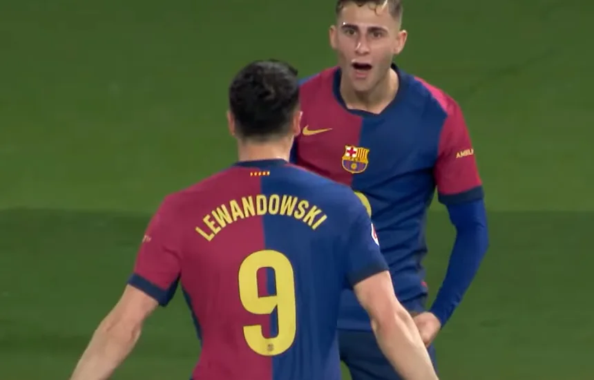 FC Barcelona wygrywa z CA Osasuna - Robert Lewandowski z golem