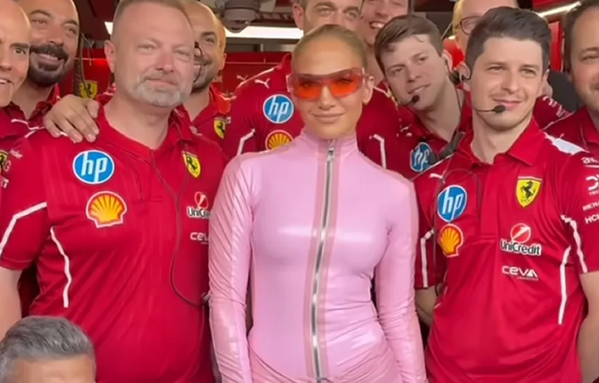 Jennifer Lopez oczarowała na Formule 1