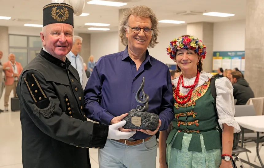 André Rieu na koncercie w mieście Gliwice