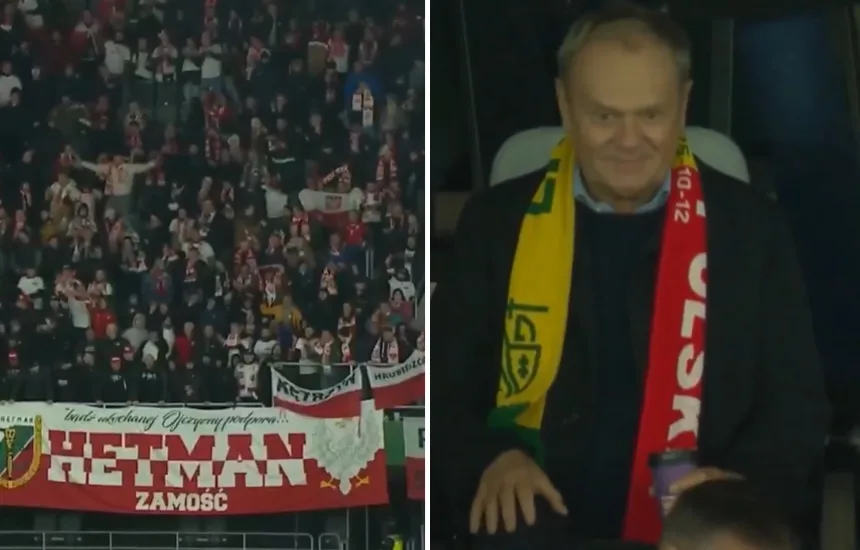 Litwa Polska Donald Tusk kibice