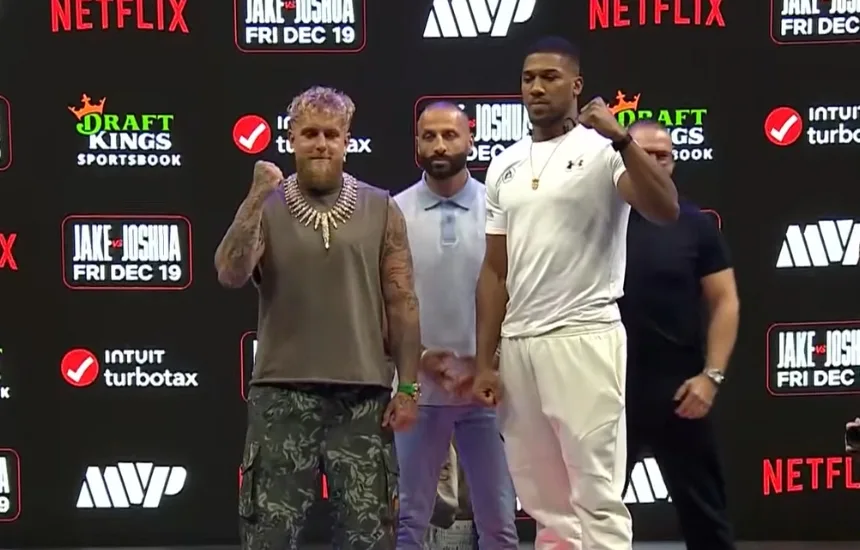 Jake Paul Anthony Joshua konferencja
