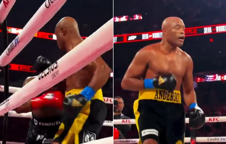 Anderson Silva lepszy niż Tyron Woodley na gali boksu w Miami