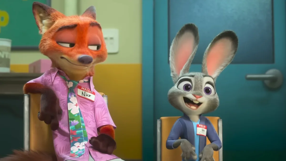 Nick Wilde i Judy Hopps w scenie z filmu Zwierzogród 2, który bije rekordy box office i notuje ogromne zarobki na całym świecie