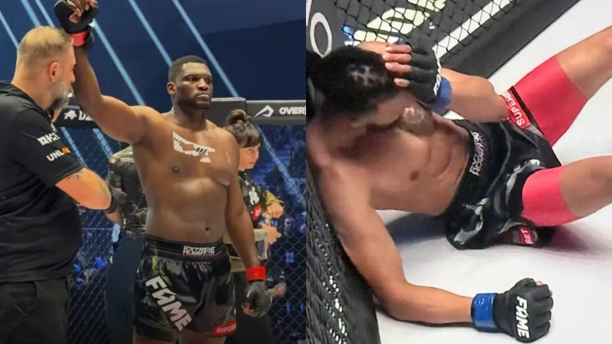 Izu Ugonoh po zwycięstwie nad Alberto Simao na FAME 29