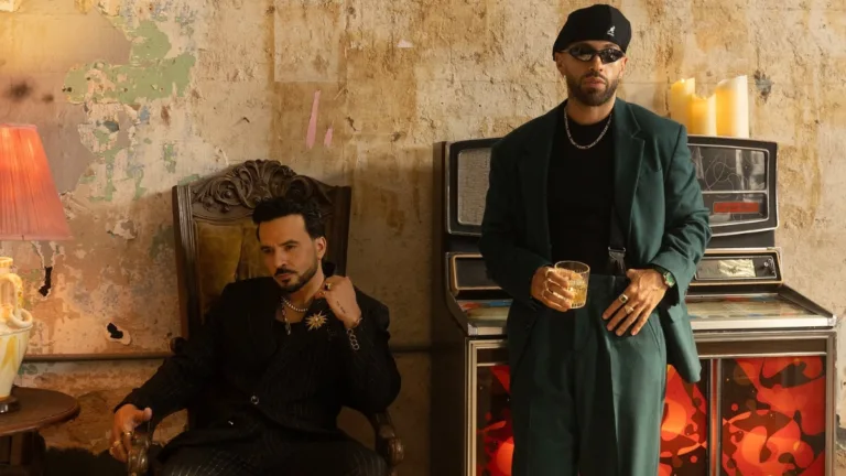 Luis Fonsi i Feid na okładce artykułu promującego singiel Cambiaré