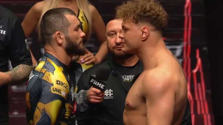 FAME 30 Denis Labryga vs Makhmud Muradov face to face przed walką wieczoru, za darmo można oglądać 3 walki