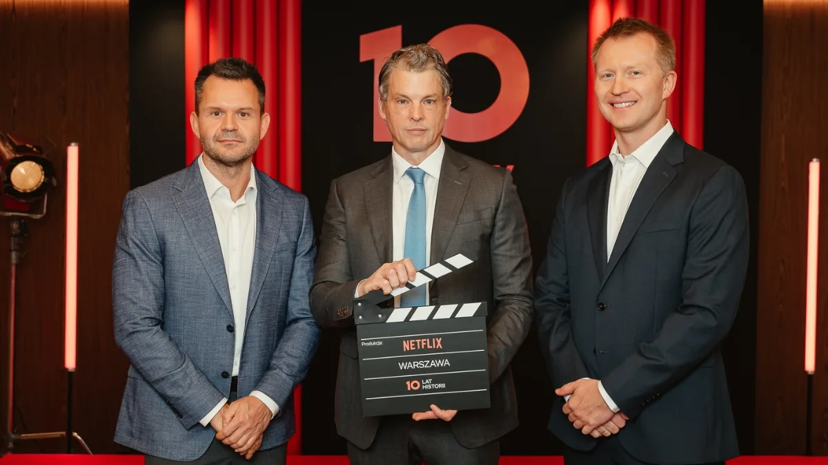 Przedstawiciele Netflixa podczas wydarzenia z okazji 10 lat działalności firmy w Polsce w Warszawie